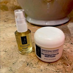 LEIGH VALENTINE DISTINCTION Non-Surgical Face Lift Set Kit 2 Part . Item is new